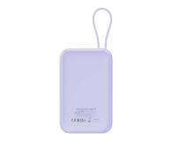 CANYON Powerbank OnPower 101 z kablem 10000 mAh PD22.5W Fioletowy - 1320626 - zdjęcie 4